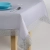 Obrus na stół elegancki szary z koronką (rożne rozmiary)